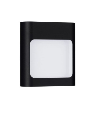 ARBIETO czarny piaskowy LED 6W 3000K Kinkiet zewnętrzny dół