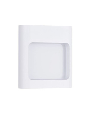 ARBIETO biały piaskowy LED 6W 3000K Kinkiet zewnętrzny dół