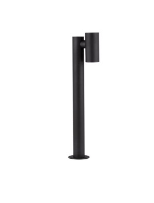 MALONZO czarny piaskowy wys. 70cm. LED 8W 3000K IP65 Lampa ogrodowa stojąca obrotowy korpus i regulowany kierunek głowica