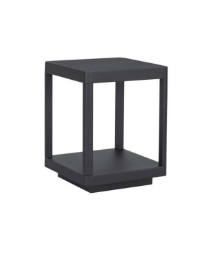 NAUCALPAN ciemny antracyt wys. 23cm. LED 8W 3000K IP65 Lampa ogrodowa stojąca