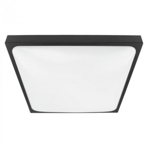 Plafon kwadratowy czarny szer. 30cm. 2xE27