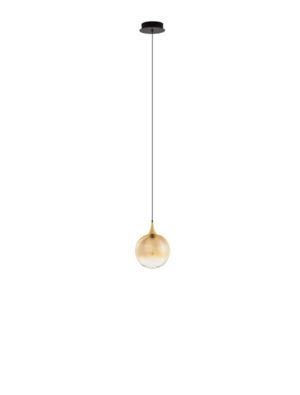 LURVELA czarny mat | gradientowy złoty LED 5W 3000K Lampa wisząca