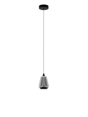 RORIZNO czarny mat | przydymiony śr. 12cm. LED 8W 3000K Lampa wisząca