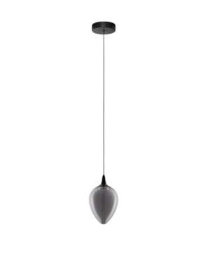 VAZENDO czarny mat | przydymiony śr. 14cm. LED 6W 3000K Lampa wisząca