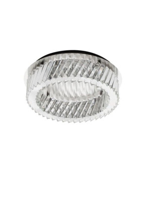 CANLIRA kryształ | nikiel śr. 43cm. LED Dim 34W 3000K Lampa sufitowa ściemnialna