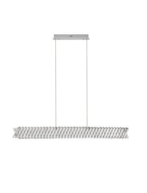 CANLIRA kryształ | nikiel LED Dim 28W 3000K Lampa wisząca ściemnialna