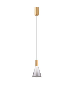 SARDUNO mosiądz | przydymiony śr. 16cm. LED 8W 3000K Lampa wisząca