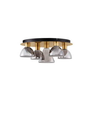 SARDUNO mosiądz | przydymiony śr. 57cm. LED Dim. 40W 3000K Lampa sufitowa ściemnialna