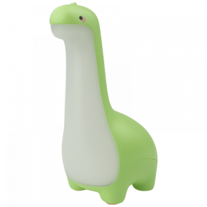 LED Dinozaur zielony | biały Lampka dziecięca nocna ściemnialna