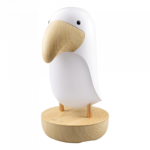 TUKAN BIAŁY WW + BLUETOOTH SPEAKER Lampka nocna dziecięca z głośnikiem