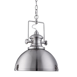 Louisiana srebrna satyna śr. 31cm. E27 Lampa wisząca