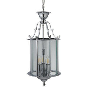 Lantern 3Lt chrom śr. 25 cm. 3xE14 Lampa wisząca