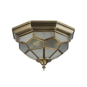 Pisa II 2Lt antyczny mosiądz śr. 29cm. 2xE14 Lampa sufitowa