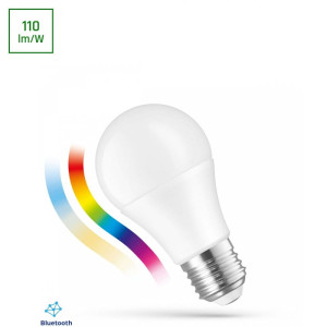 LED GLS 8,5W E-27 SPECTRUM SMART RGBW+CCT+DIM BTM WI-FI Żarówka sterowana aplikacją