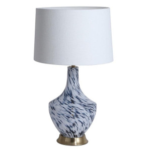 Lux & Belle biały | niebieski E27 Lampa stołowa