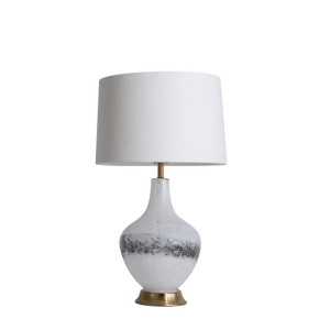 Lux & Belle biały | czarny E27 Lampa stołowa