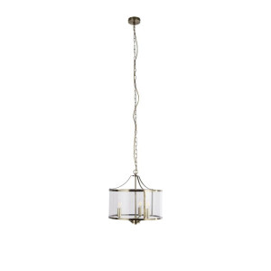 Lux & Belle 3Lt antyczny mosiądz Ø 40cm. 3xE14 Lampa wisząca