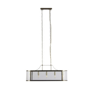Lux & Belle 5Lt antyczny mosiądz 5xE27 Owalna lampa wisząca