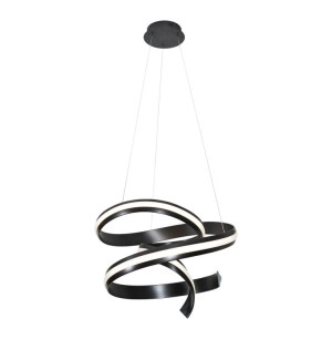 Arezia czarny LED Ø60cm. 62W 3000K Lampa wisząca