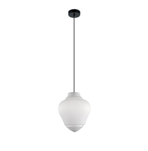 Boho biały Ø23cm. E27 Lampa wisząca