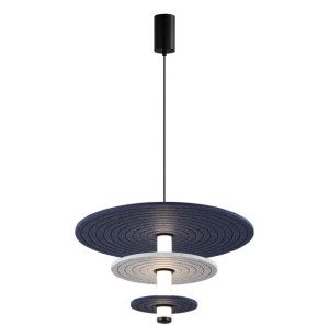 AZUL niebieski | szary | czarny Ø49cm. LED 12W 3000K Lampa wisząca