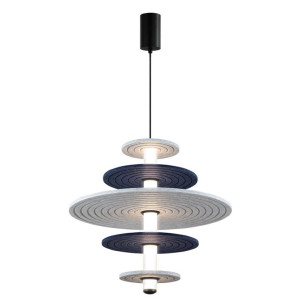 AZUL szary | niebieski | czarny Ø49cm. LED 16W 3000K Lampa wisząca