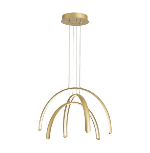 MEGAN złoty szczotkowany Ø60cm. LED 41W 3000K Lampa wisząca
