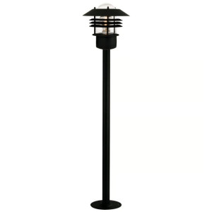 Vejers czarna wys. 92cm. E27 IP54 Lampa ogrodowa stojąca
