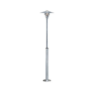 Vejers ocynk wys. 130 - 200cm. E27 IP54 Lampa ogrodowa stojąca z regulowaną wysokością