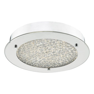 Peta chrom | kryształ Ø31cm. LED 20W 3000K IP44 Łazienkowa lampa sufitowa