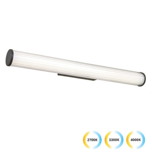 Romina czarny szer. 60cm. LED 15W DIP SWITCH 2700K/3300K/4000K IP44 Kinkiet łazienkowy ze zmianą barwy światła