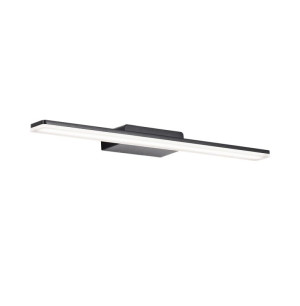 Ram czarny szer. 45cm. LED 12W 3000K CRI>90 IP44 Kinkiet łazienkowy nad lustro