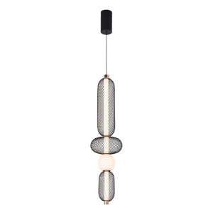 Margot czarny | złoty LED 19W 3000K Lampa wisząca