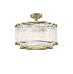 Karolina złoty mat Ø42cm. 5xE14 Lampa sufitowa
