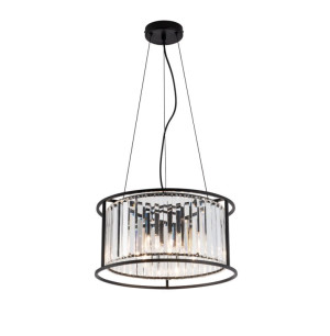 Ronda czarny mat Ø40cm. 4xE14 Lampa wisząca