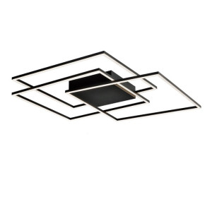 Daniel czarny piaskowy LED 80W 3000K Lampa sufitowa
