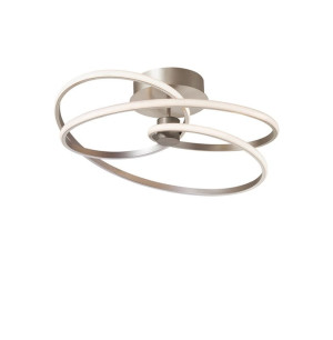 CORT srebrny Ø52cm. LED 40W 3000K Lampa sufitowa