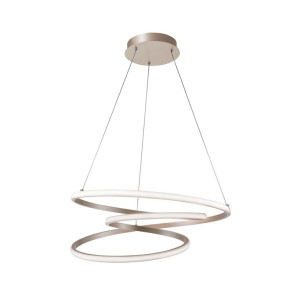 CORT srebrny Ø52cm. LED 40W 3000K Lampa wisząca