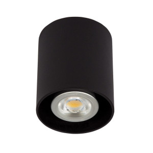 Play czarny okrągły GU10 Downlight | Tuba