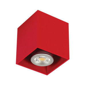 Play czerwony kwadrat GU10 Downlight | Tuba