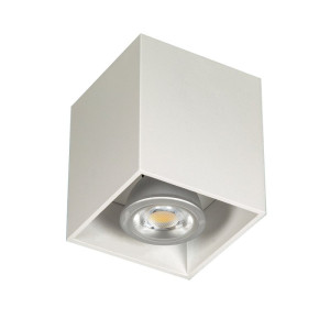 Play biały kwadrat GU10 Downlight | Tuba