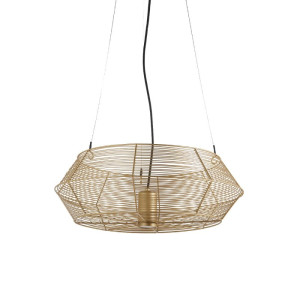 Orance złoty ø60cm. GU10 IP44 Zewnętrzna lampa wisząca z kwietnikiem