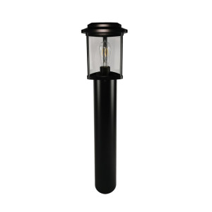 Tes czarna wys. 80cm. E27 IP23 Trójkątna lampa ogrodowa stojąca
