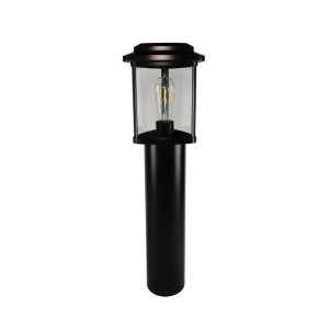 Tes czarna wys. 60cm. E27 IP23 Trójkątna lampa ogrodowa stojąca