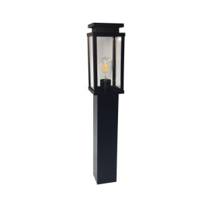 Ola czarna wys. 80cm. E27 IP33 Lampa ogrodowa stojąca