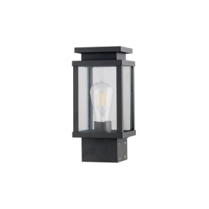 Ola czarna wys. 28cm. E27 IP33 Lampa ogrodowa stojąca