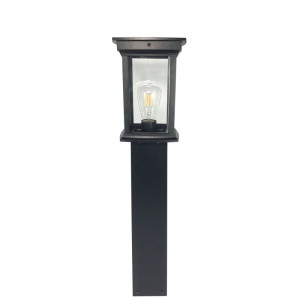 Fin czarna wys. 80cm. E27 IP33 Lampa ogrodowa stojąca