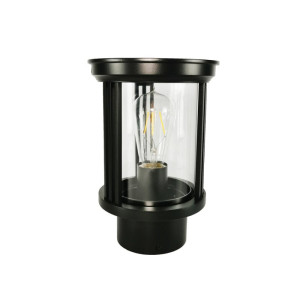 Ivy czarna wys. 25cm. E27 IP23 Lampa ogrodowa stojąca