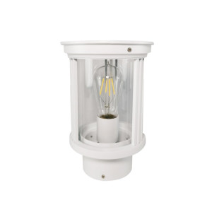 Ivy biała wys. 25cm. E27 IP23 Lampa ogrodowa stojąca