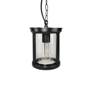 Ivy czarna E27 IP23 Zewnętrzna lampa wisząca